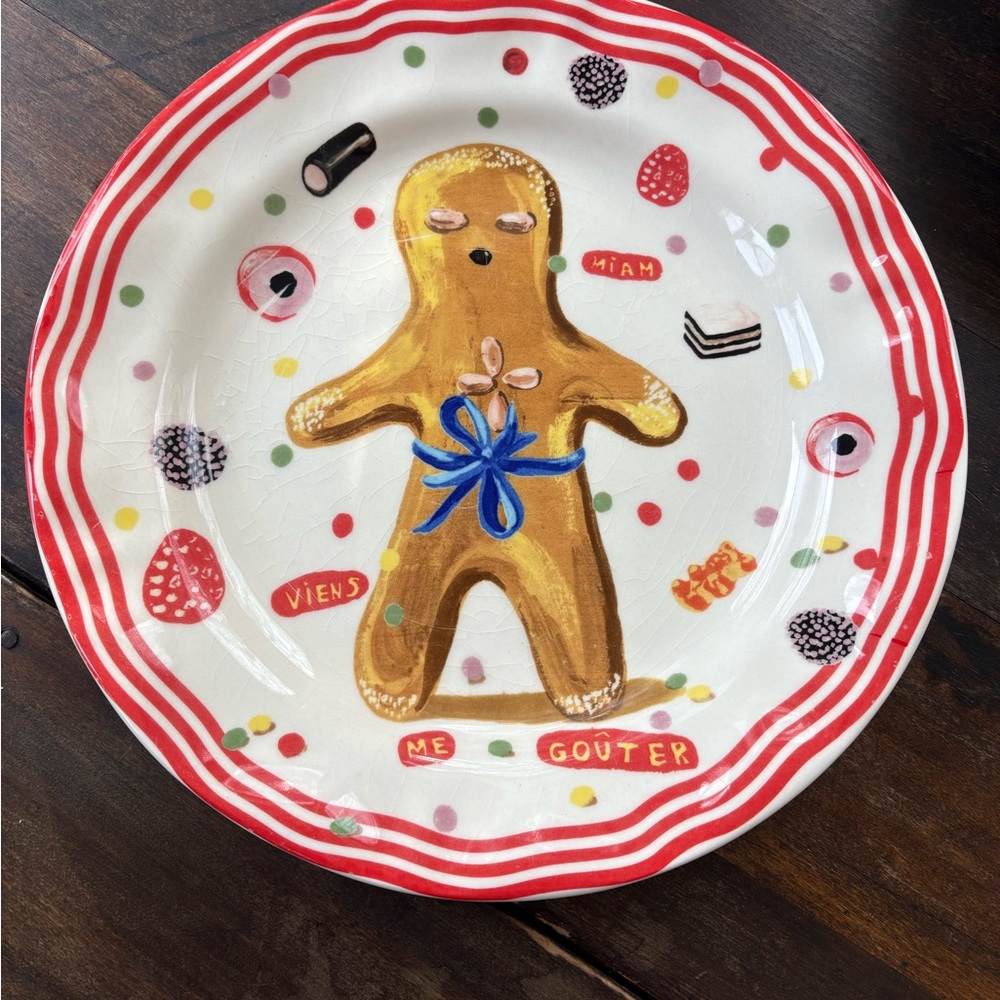 Nathalie Lete for Anthropologie Holiday Gingerbread Plate